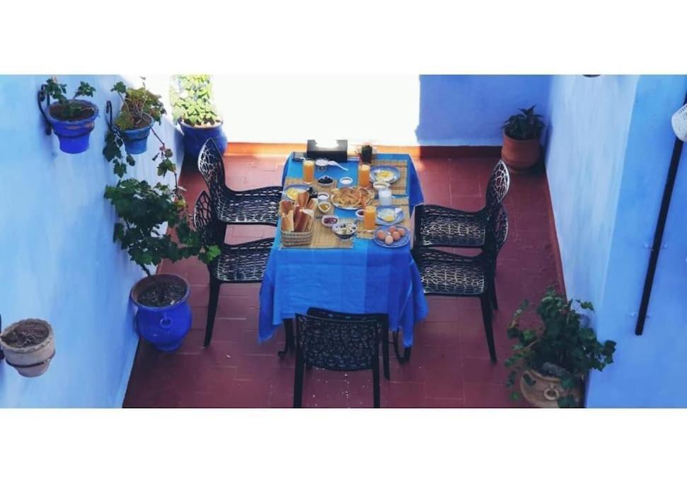 Riad Chourafa Chefchaouen Bagian luar foto